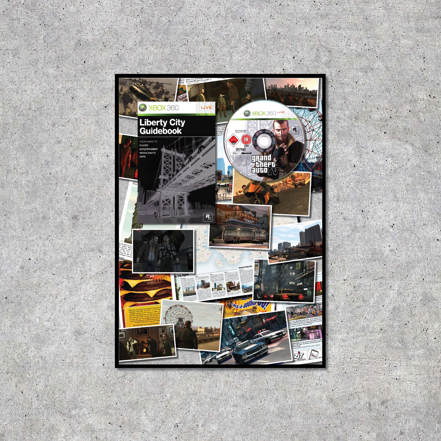 Grand Theft Auto IV Collage Design