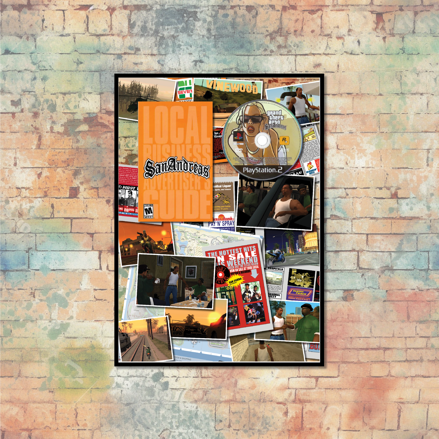 Grand Theft Auto San Andreas Collage Design